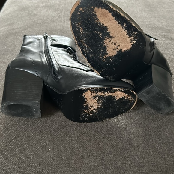 The Kooples - Leather Mid Calf Lace Up Boot Size 38 - Picture 7 of 10